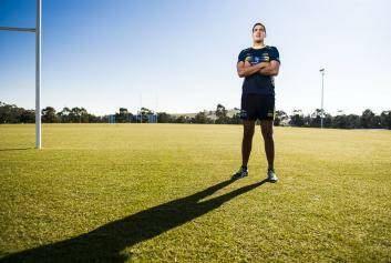 ACT Brumbies recruit Rory Arnold, the tallest player in Super Rugby. Photo: Rohan Thomson