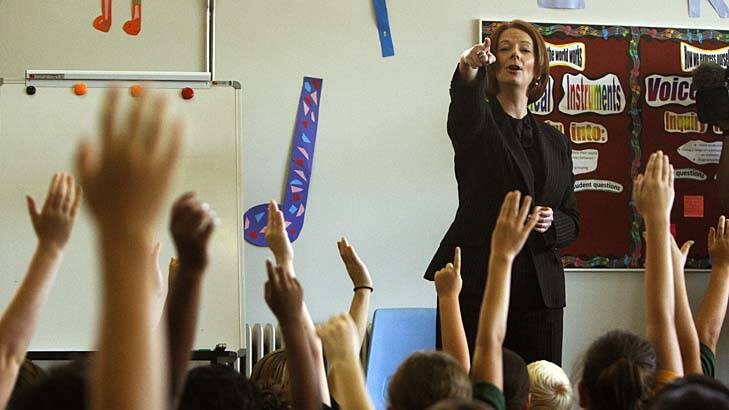 Far reaching reforms: Julia Gillard will provide details of the changes to school education on Sunday. Photo: Glen McCurtayne 