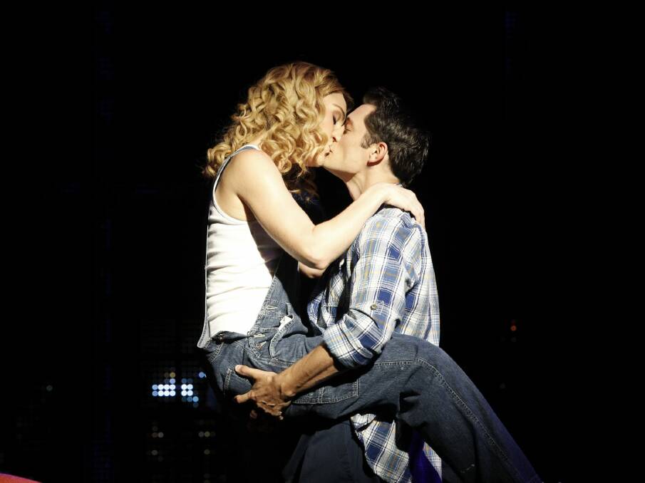 Jemma Rix and Rob Mills in Ghost the Musical. Photo: Jeff Busby