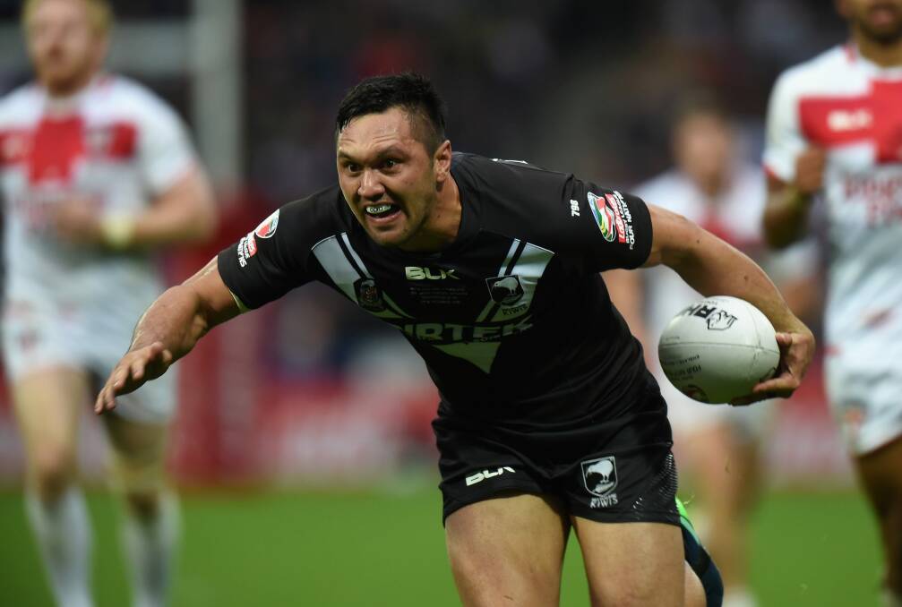 Jordan Rapana has fractured his cheekbone and has been forced to remain in England. Photo: Tony Marshall