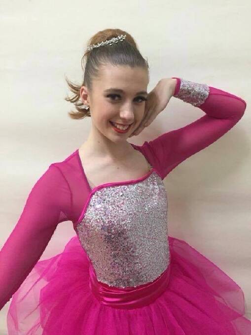 Canberra dancer Isabelle Steward, 17, will fly to the US to dance with the Radio City Rockettes. Photo: Supplied