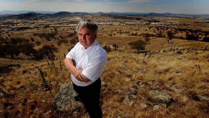 Chief executive of the Village Building Company, Bob Winnel, looks over south Tralee. Photo: Melissa Adams