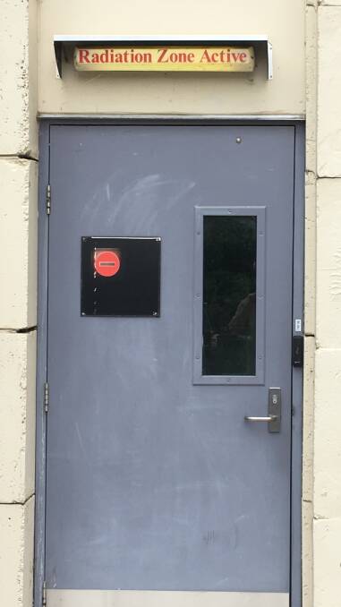 A door to the Heavy Ion Accelerator Facility at the ANU. Photo: Tim the Yowie Man