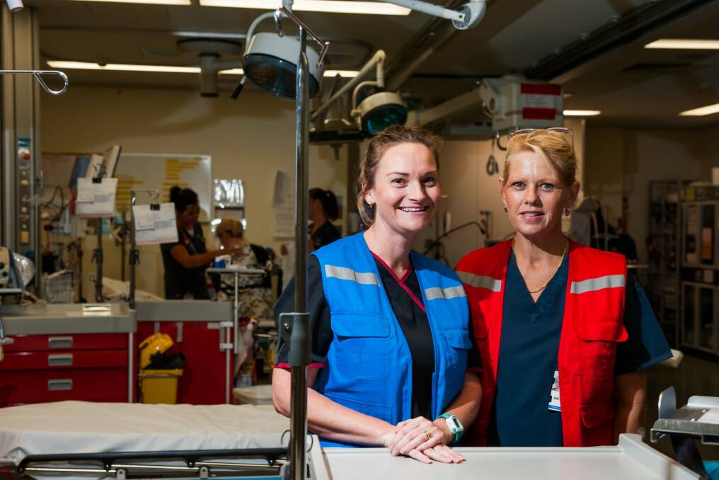 Emergency department navigator Jo Lewis and clinical co-ordinator Charmain Hansen are part of new reforms the government is introducing. Photo: Elesa Kurtz
