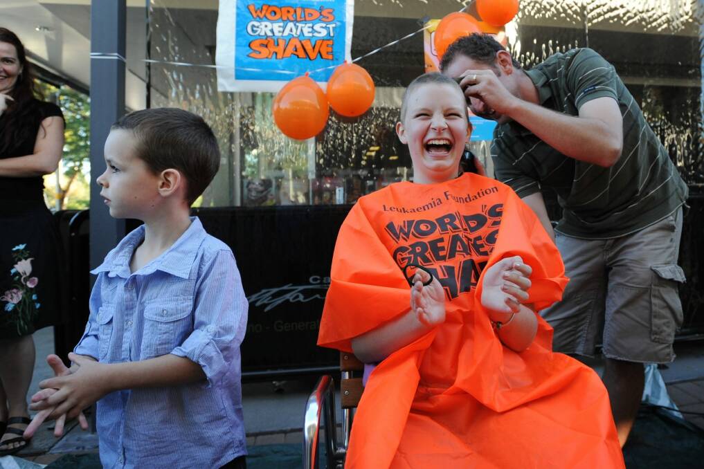 The world's greatest shave raises money to fight Leukemia. Photo: Andrew Sheargold