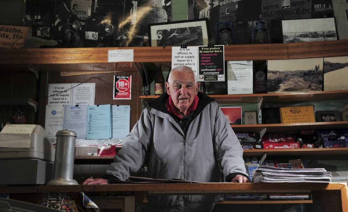 Tharwa General Store owner, Val Jeffery, stepping in for Liberal Brendan Smyth. Photo: Graham Tidy