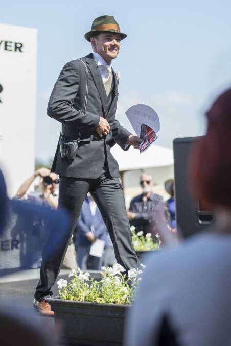 Joshua Burgess took first place in the men's fashions on the field. Photo: Matt Bedford