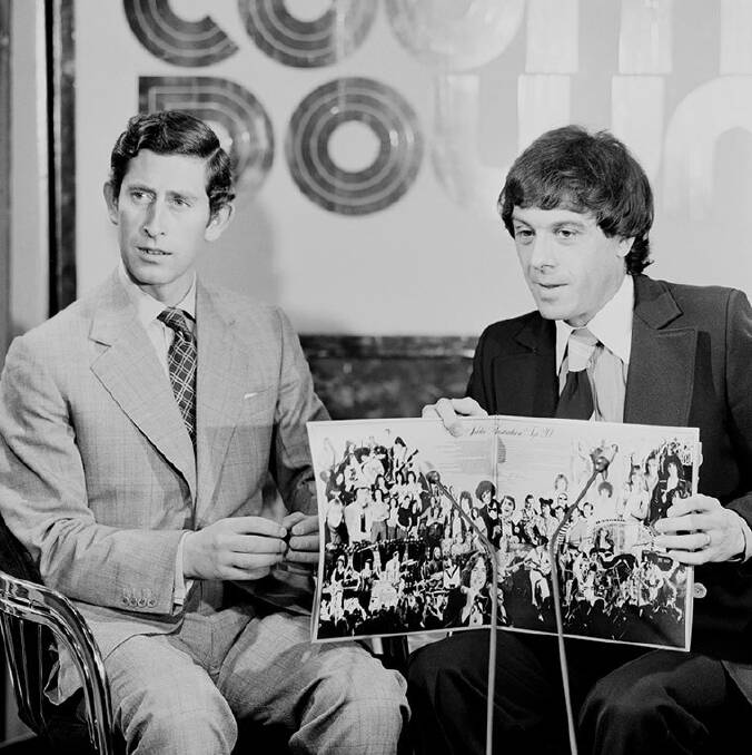 Prince Charles (left) and Molly Meldrum, Countdown, 1977 Photo: National Archives