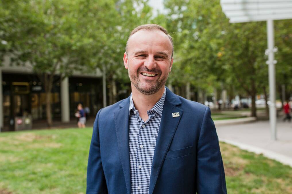 ACT Chief Minister Andrew Barr: Looking nationally for 10 people to make up two new board in charge of new land development boards in Canberra. Photo: Jamila Toderas