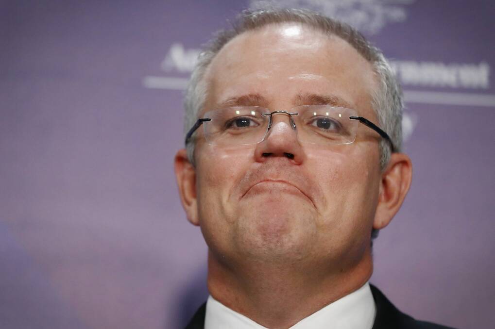 No room: Treasurer Scott Morrison says entry to the budget lock-up will be restricted to professional news organisations this year. Photo: Alex Ellinghausen