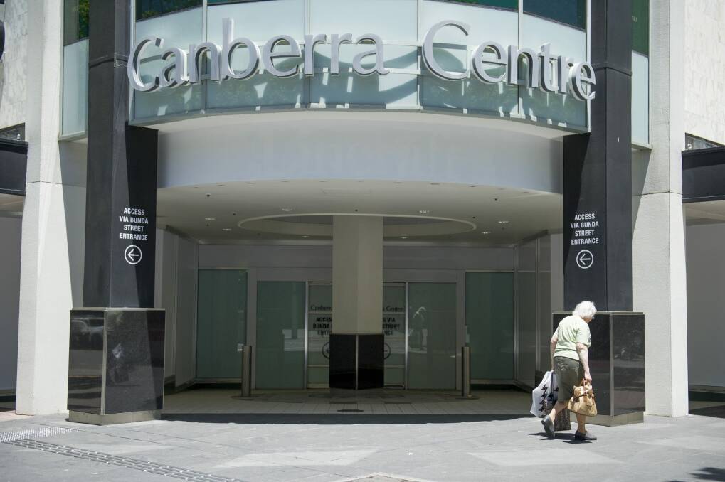 Part of the Canberra Centre has been closed for refurbishment, leading to speculation about which retailers will be opening shop. Photo: Jay Cronan