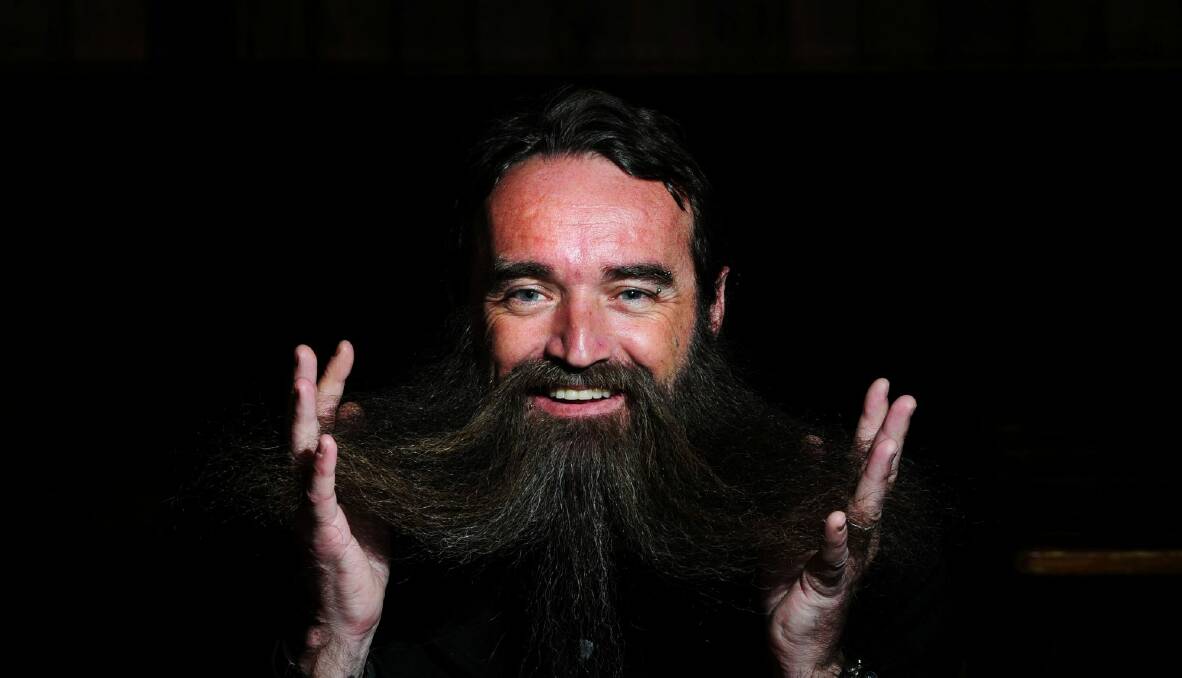 Jason McCormack of Dunlop was the 2016 winner of King O'Malleys best beard competition, which is on again this Sunday. Photo: Melissa Adams