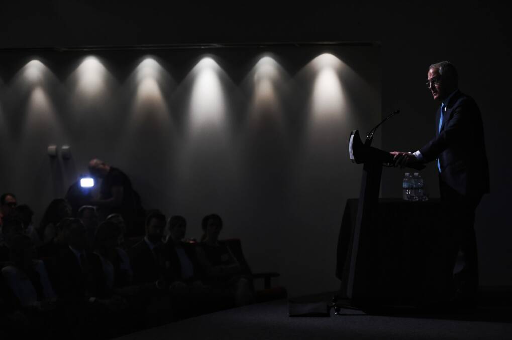 Prime Minister Malcolm Turnbull delivers a speech in Sydney this week. Photo: Nick Moir