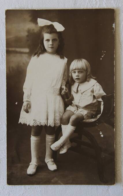 Eunice Freebody, who survived a house fire in Queanbeyan, pictured with her brother Merlin Freebody.