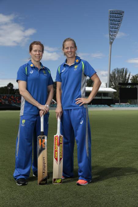 Out and in: Alex Blackwell (left) is out after announcing her retirement, while captain Meg Lanning returns to the side. Photo: Jeffrey Chan
