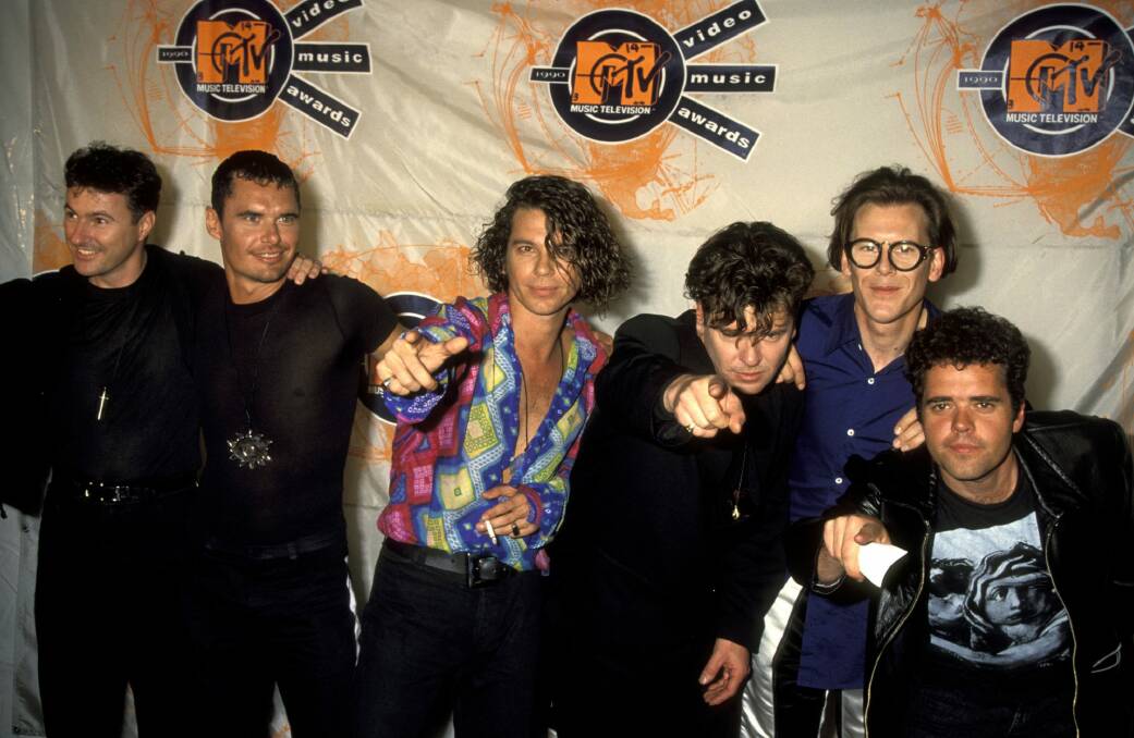 Andrew Farriss and  INXS during their hey day in the early 1990s.