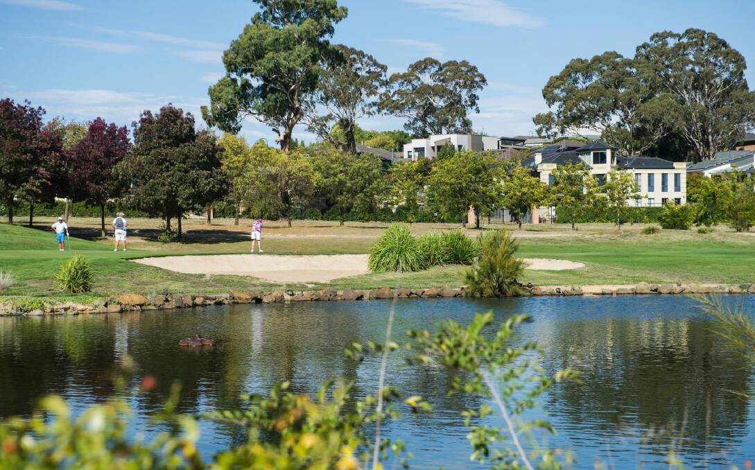 Local Gungahlin residents are unhappy with the plans to compact the 18-hole Gold Creek golf course.  Photo: Elesa Kurtz