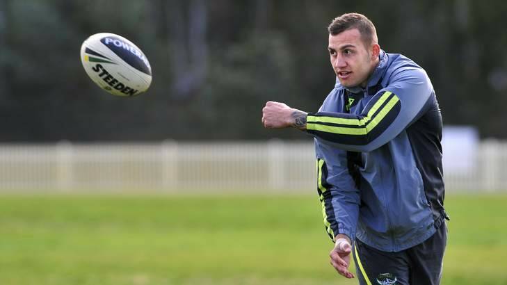 Troubled star Blake Ferguson has seemingly played his last game for the Canberra Raiders. Photo: Jeffrey Chan