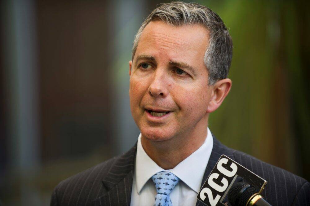 ACT Opposition Leader Jeremy Hanson is calling for Joy Burch to resign.  Photo: Rohan Thomson