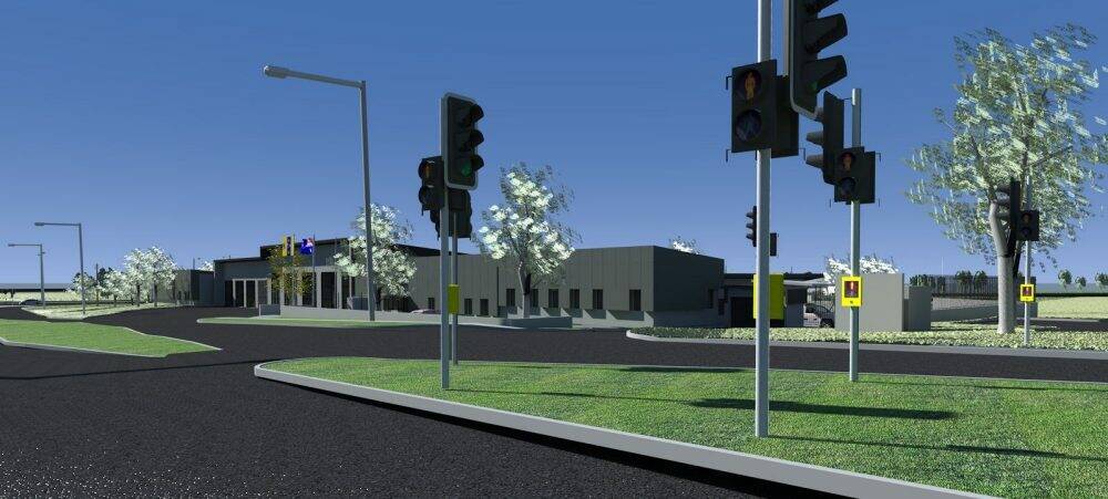 Artist's impression of the joint fire and ambulance station to be built at Aranda. Photo: ACT Government