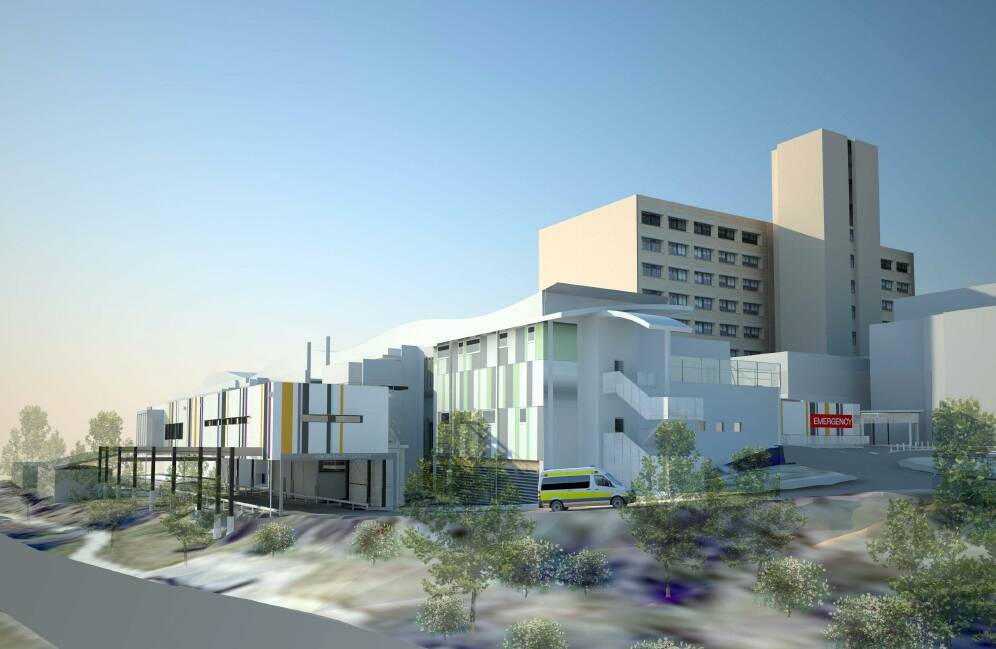 Artist impressions of the new emergency department at the Canberra Hospital. Photo: Supplied