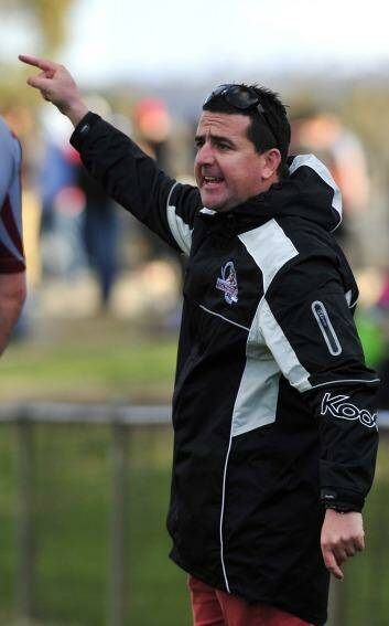 Not happy: Queanbeyan Kangaroos coach Aaron Gorrell. Photo: Jeffrey Chan