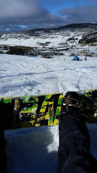 A photo posted on Facebook on June 17 at Perisher by Gerard Berger, who died in a snowboarding accident. Photo: via Facebook