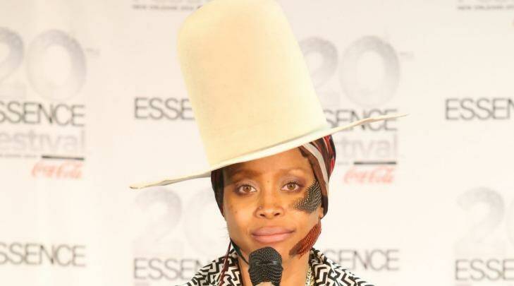Odds are on Erykah Badu's fashion forward, felt fedora accompanying her to the spring racing carnival despite it being the season for straw.