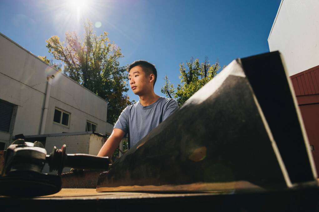 Portrait of ANU graduate and sculptor Anton Poon, who has lived in Canberra since age 13. Photo: Rohan Thomson