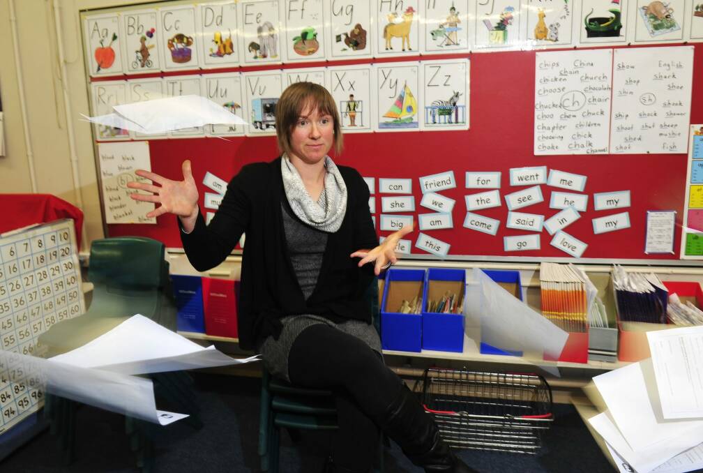 Frustrated: Canberra kindergarten teacher Nina Leuning. Photo: Melissa Adams