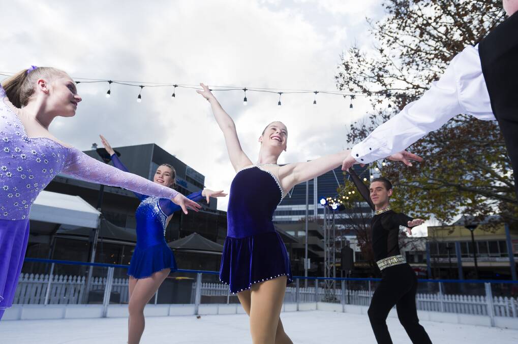 Figure skater Tanisha Jory at the civic ice skating rink.  Photo: Dion Georgopoulos