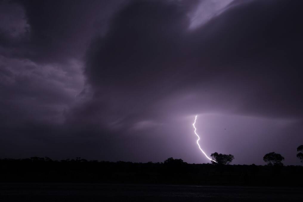 A severe thunderstorm warning was issued for Canberra on Saturday.