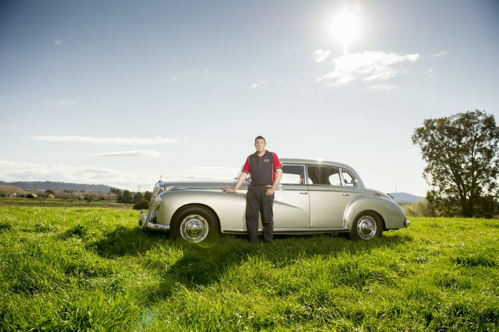 John Green with his 1954 Mercedes-Benz 300b that has been in the family for three generations. Photo Jay Cronan Photo: Jay Cronan