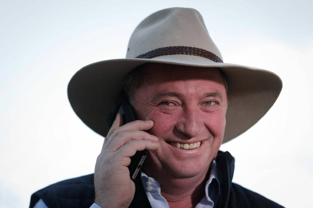 Barnaby Joyce has driven the Coalition push to relocate the pesticides authority. Photo: Alex Ellinghausen