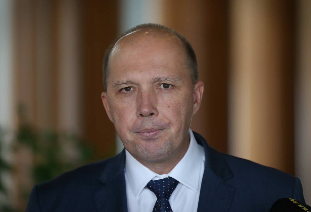 Immigration Minister Peter Dutton said Australians are sick of political correctness.  Photo: Andrew Meares