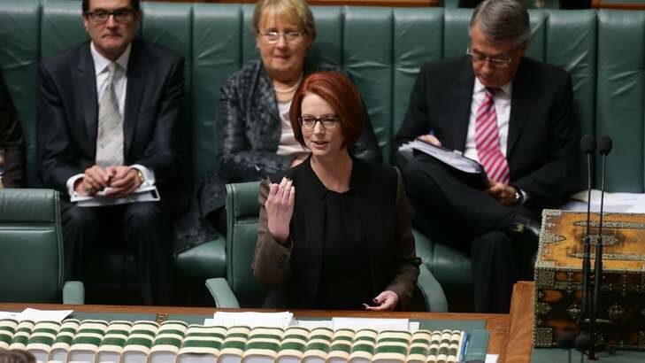 Prime Minister Julia Gillard: "Tonight is the night." Photo: Alex Ellinghausen