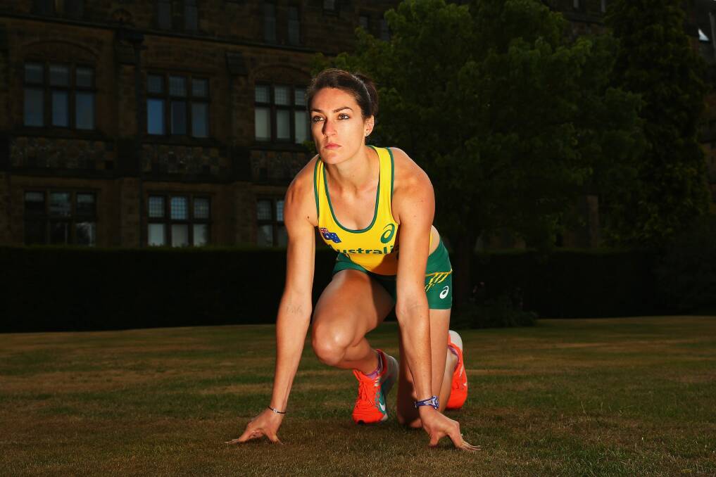 Canberra hurdler Lauren Wells will model at Fashfest.  Photo: Getty Images