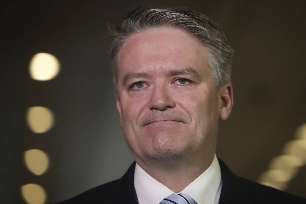 Finance Minister Mathias Cormann, who is being lobbied by the CPSU to drop a cap on the number of public servants. Photo: Alex Ellinghausen