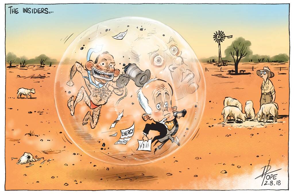 The Canberra Times editorial cartoon for Thursday, August 2, 2018. Photo: David Pope