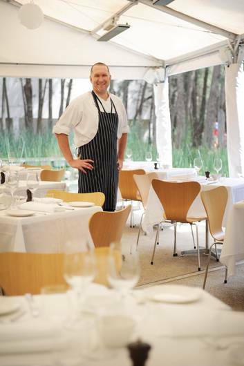 Executive chef James Kidman at the Sculpture Garden Restaurant. Photo: Rohan Thomson