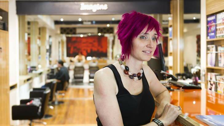 Antics Hair, salon manager, Cindy Bryan, says parking in Braddon needs improvement. Photo: Rohan Thomson