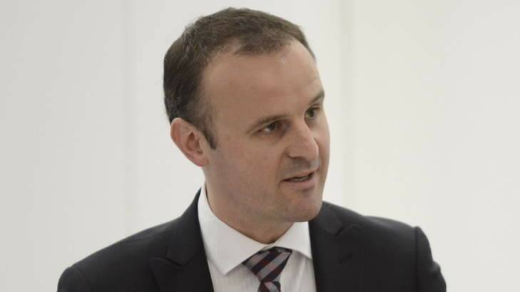 Acting Chief Minister Andrew Andrew Barr. Photo: Rohan Thomson