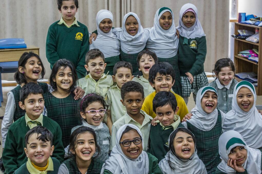 Year 2 pupils at the Islamic School of Canberra. Photo: Karleen Minney