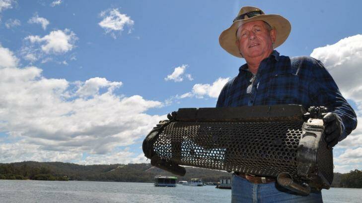 Batemans Bay's Ray Wilcox says he has lost an estimated $25,000 in oysters and gear in a string of Clyde River raids, the latest this week. Photo: Kate Ryan