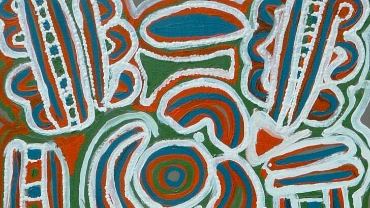 Rosie Tasman, "Seed Dreaming" in "Contemporary Visions of Aboriginal art" Photo: supplied