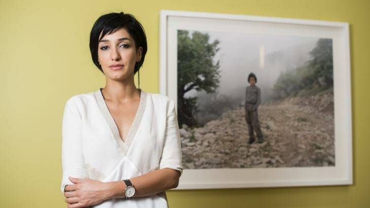 National Photographic Portrait Prize winner Hoda Afshar. Photo: Rohan Thomson