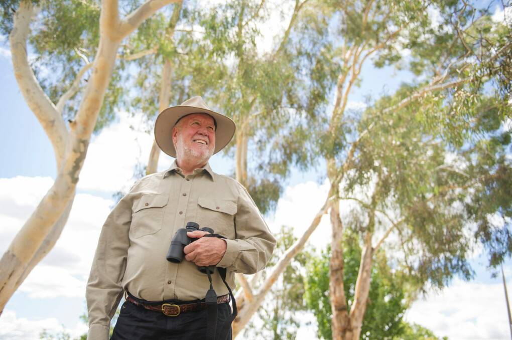 Canberra Ornithologists Group president Neil Hermes. Photo: Jay Cronan