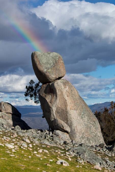 Rock rainbow near Tharwa. Photo: Allan Cotterill