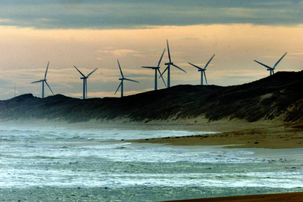 A wind farm in Port Fairy, Victoria. Photo: Joe Armao