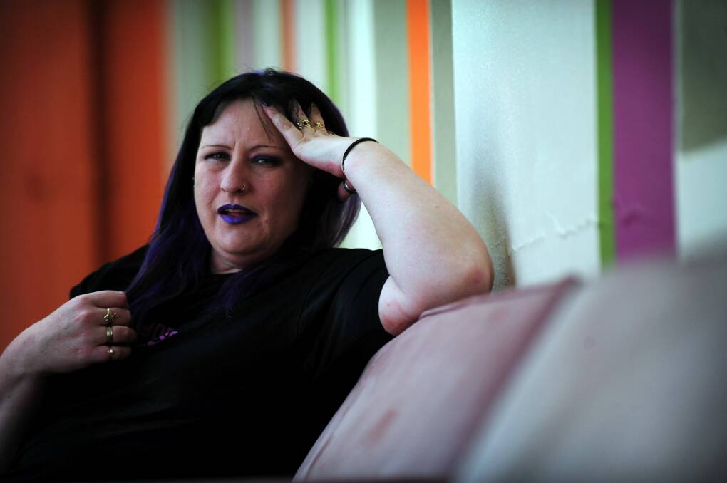Former sex worker Lexxie Jury, pictured in 2011, said workers in the Canberra sex industry take care of one another,  Photo: Karleeen Minney